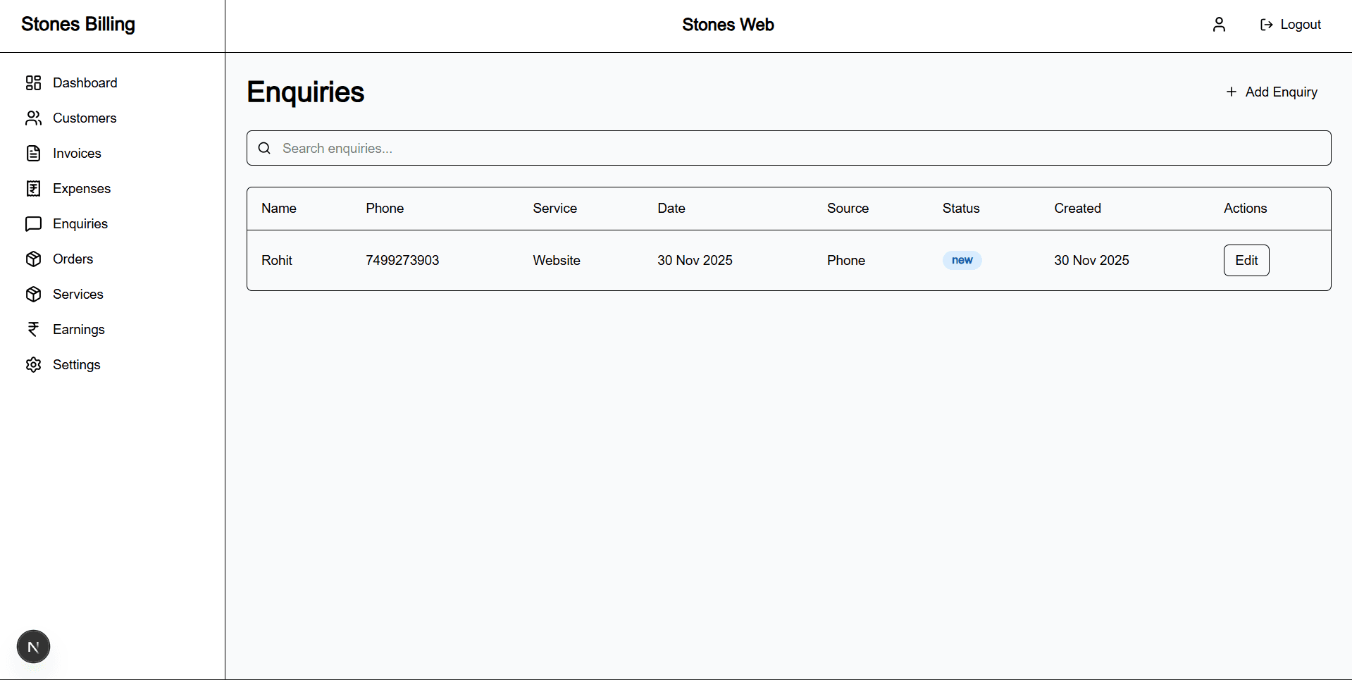 StonesBilling screenshot 4